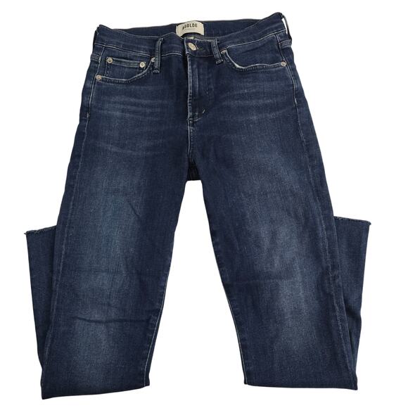Agolde slim skinny jeans blue sophia womens denim size 26 medium wash 7004 - Picture 1 of 10